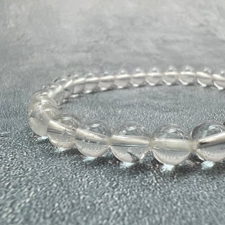 【ガネッシュヒマール産】天然ヒマラヤ水晶ブレスレット6mm内径15cm/Ganesh Himal Himalayan Quartz Bracelet