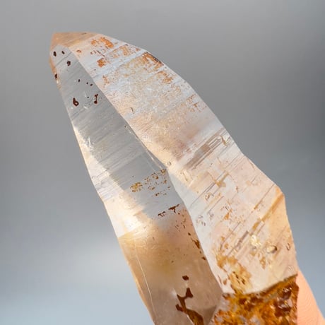 【ガネッシュヒマール産】リモナイトイン天然ヒマラヤ水晶"ポイント"/Ganesh Himal Himalayan Quartz"Point"