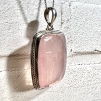 マダガスカル産ローズクォーツペンダントトップ6️⃣ (シルバー925)/Rosequartz Pendant Top