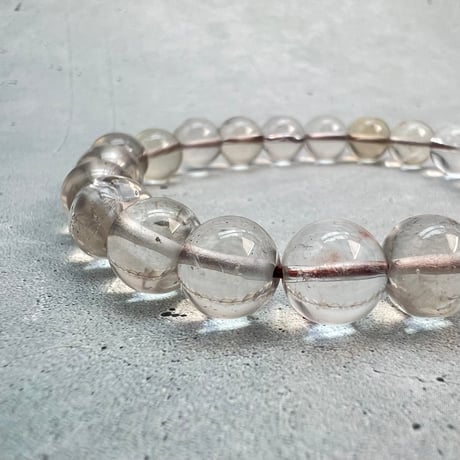 【デザインブレスレット】ガウリシャンカール産スモーキー×天然ルビーデザインブレスレット/GauriShankar Smoky×Ruby Design Bracelet