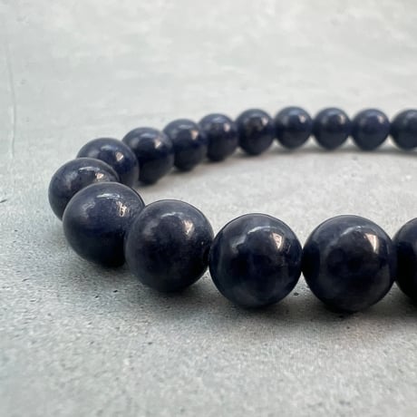 【天然サファイア】ブレスレット(6.8mm内径14cm)③/Sapphire Bracelet