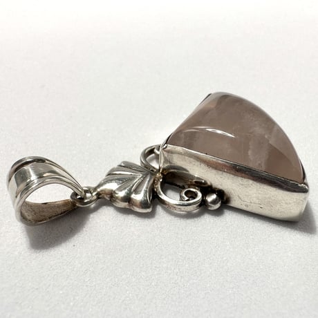 ブラジル産ローズクォーツペンダントトップ (シルバー925)/Rosequartz Pendant Top