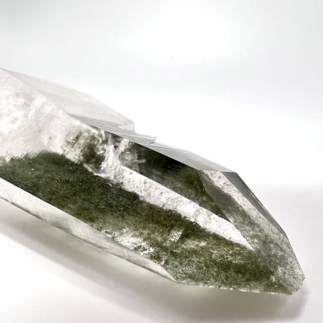 【ガネッシュヒマール産】クローライトイン天然ヒマラヤ水晶ナチュラルポイント③ Ganesh Himal Chlorite in Himalayan Quartz Natural Point