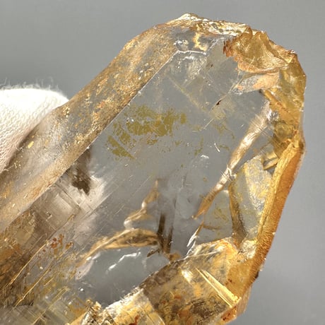 【ガネッシュヒマール産】リモナイトイン天然ヒマラヤ水晶/Ganesh Himal Limonite in Himalayan Quartz