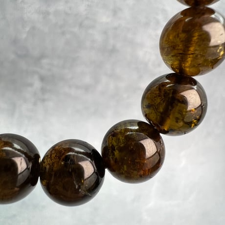 ネパール産🇳🇵ヒマラヤドラバイトトルマリン ブレスレット10.5mm内径15/Nepal Himalayan dravite tourmaline Bracelet