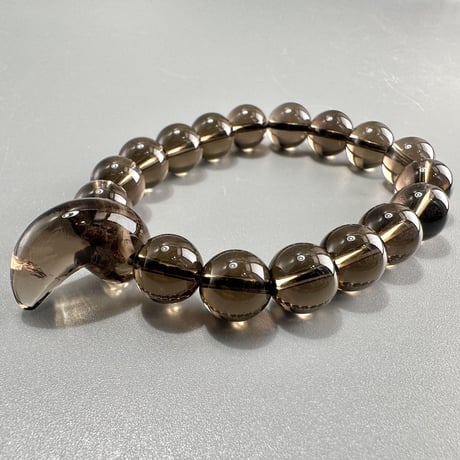 ガウリシャンカール産天然ヒマラヤスモーキークォーツデザインブレスレット/Gaurishankar Himalayan Smoky Quartz Bracelet