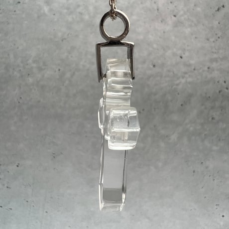 【ガネッシュヒマール産】天然ヒマラヤ水晶クロスペンダントトップ⑩/Ganesh Himal Himalayan Quartz Cross Pendant Top
