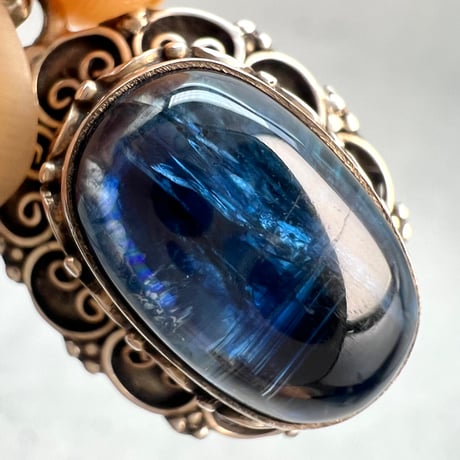 ネパール産天然ヒマラヤカイヤナイトS/V925ペンダントトップ/NEPAL Himalayan Kyanite S/V925 Pendant Top