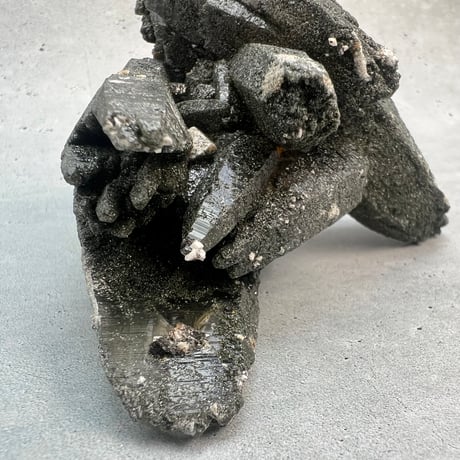 【ガネッシュヒマール産】クローライトイン天然ヒマラヤ水晶クラスター/Ganesh Himal Chlorite in Himalayan Quartz Cluster