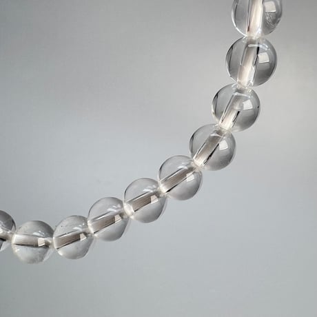 【ハイクオリティー】ガネッシュヒマール産天然ヒマラヤ水晶ブレスレット6mm内径18cm/High Quality Ganesh Himal Himalayan Quartz Bracelet