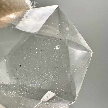 【ガネッシュヒマール産】天然ヒマラヤ水晶"ヘキサゴン六芒星"ルース⑥/Ganesh Himal Himalayan Quartz Hexagon×Hexagram Loose