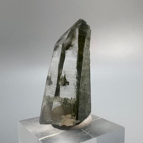 【ガネッシュヒマール産】クローライトイン天然ヒマラヤ水晶ポイント/Ganesh Himal Chlorite in Himalayan Quartz Mini Point