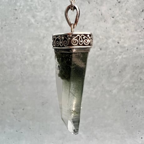 【ガネッシュヒマール産】天然ヒマラヤ水晶 シルバー925ペンダントトップ/Ganesh Himal Himalayan Quartz S/V925 Pendant Top