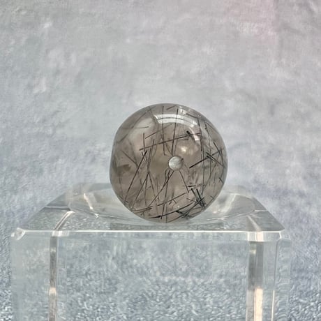 【ガネッシュヒマール産】アクチノライトイン天然ヒマラヤ水晶ビーズ⑥/Ganesh Himal Actinolite in Himalayan Quartz beads
