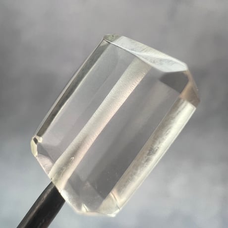 【ガウリシャンカール産】天然ヒマラヤスモーキークォーツ"手磨き加工"スクエアビーズ⑤/Gaurishankar Himalayan Smoky Quartz Square Beads