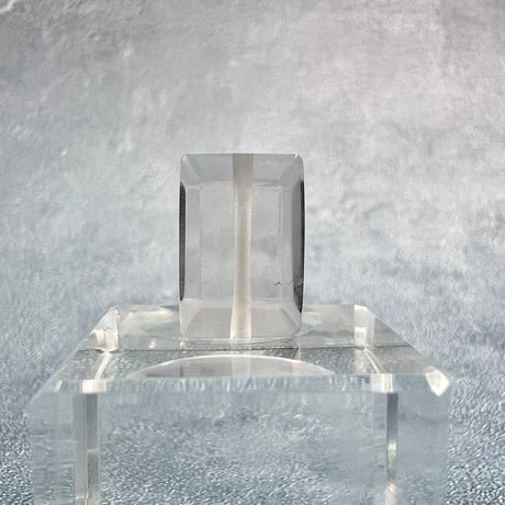 【ガウリシャンカール産】天然ヒマラヤスモーキークォーツ"手磨き加工"スクエアビーズ④/Gaurishankar Himalayan Smoky Quartz Square Beads
