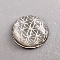 ガウリシャンカール産ヒマラヤスモーキークォーツ   "フラワーオブライフ" ルース/Gaurishankar Himarayan Smorky Quartz