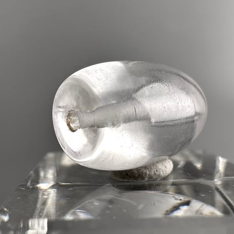 カイラス産"手磨き"天然ヒマラヤ水晶 バレルビーズ/Kailash Himalayan Quartz Barrel beads