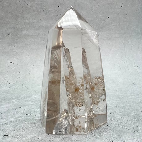 【ガネッシュヒマール産】レインボー入り天然ヒマラヤ水晶ポリッシュポイント/Ganesh Himal Rainbow In Himalayan Quartz Polish Point