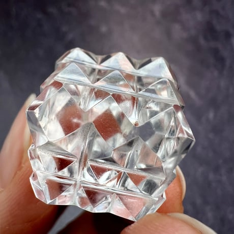 【マニハール産】 天然ヒマラヤ水晶"ピラミッドキューブ"⑦/Manihar Himalayan Quartz "Pyramid Cube"