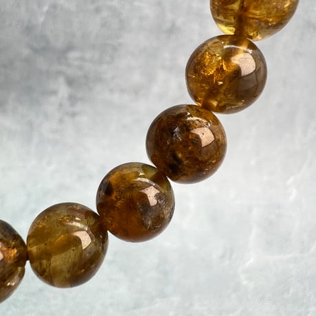 ネパール産🇳🇵ハニートルマリンブレスレット10mm内径15/Nepal Honey Tourmaline Bracelet