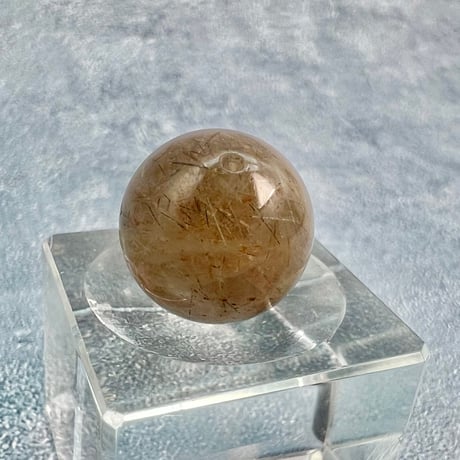 【ガネッシュヒマール産】アクチノライトイン天然ヒマラヤ水晶ビーズ④/Ganesh Himal Actinolite in Himalayan Quartz beads