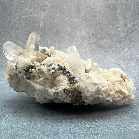 【大特価】ガネッシュヒマール産曹長石&クローライトイン天然ヒマラヤ水晶/Ganesh Himal Feldspar&Chlorite in Himalayan Quartz