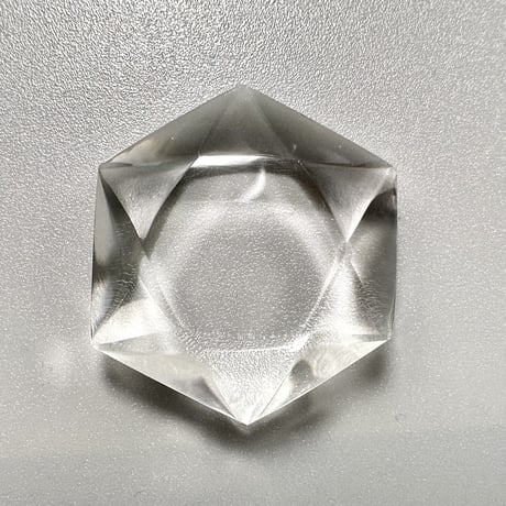 【ガネッシュヒマール産】天然ヒマラヤ水晶"ヘキサゴン六芒星"ルース⑤/Ganesh Himal Himalayan Quartz Hexagon×Hexagram Loose