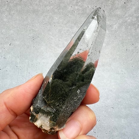 【ガネッシュヒマール産】クローライトイン天然ヒマラヤ水晶/Ganesh Himal Chlorite in Himalayan Quartz Point
