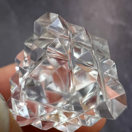【マニハール産】 天然ヒマラヤ水晶"ピラミッドキューブ"⑧/Manihar Himalayan Quartz "Pyramid Cube"