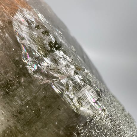 大特価【ガネッシュヒマール産】クローライトイン天然ヒマラヤ水晶/Ganesh Himal Chlorite in Himalayan Quartz