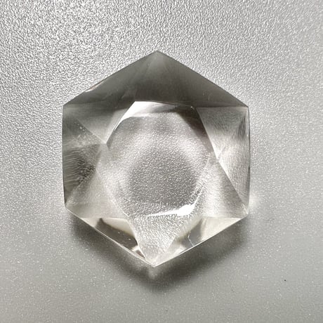 【ガネッシュヒマール産】天然ヒマラヤ水晶"ヘキサゴン六芒星"ルース⑪/Ganesh Himal Himalayan Quartz Hexagon×Hexagram Loose