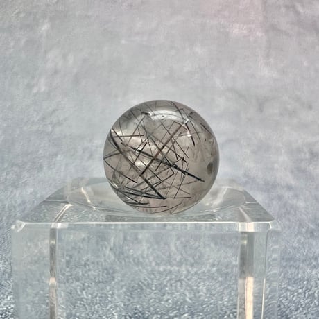 【ガネッシュヒマール産】アクチノライトイン天然ヒマラヤ水晶ビーズ⑥/Ganesh Himal Actinolite in Himalayan Quartz beads