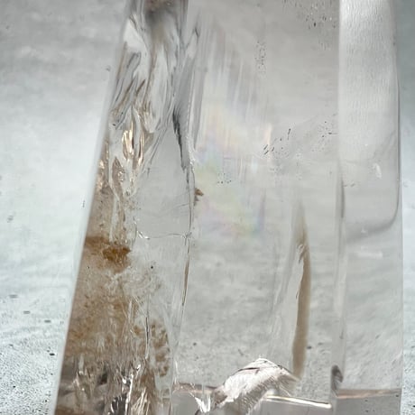 【ガネッシュヒマール産】レインボー入り天然ヒマラヤ水晶ポリッシュポイント/Ganesh Himal Rainbow In Himalayan Quartz Polish Point