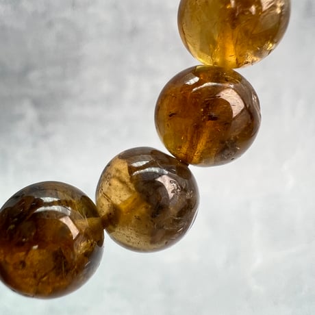 ネパール産🇳🇵ハニートルマリンブレスレット10mm内径15/Nepal Honey Tourmaline Bracelet
