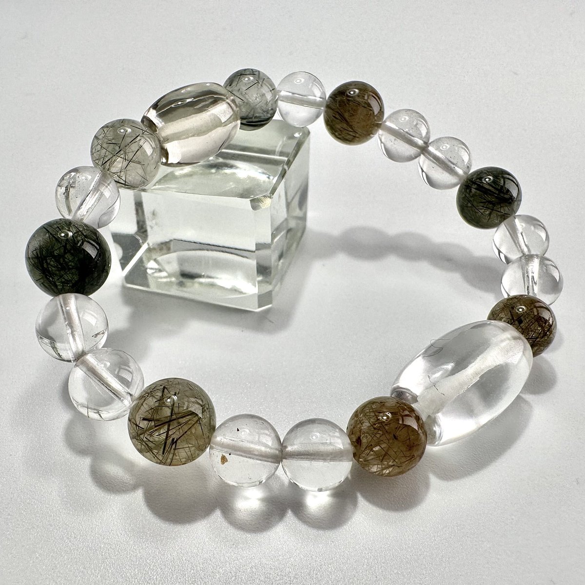 ガウリシャンカール産スモーキークォーツ+ガネッシュヒマール産