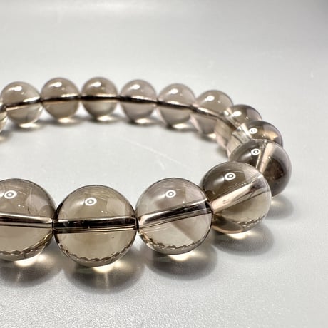 🗻ガウリシャンカール産天然ヒマラヤスモーキークォーツブレスレット①/Gaurishankar Himalayan Smoky Quartz Bracelet