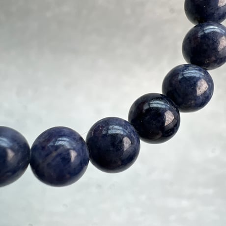 【天然サファイア】ブレスレット(6.8mm/内径17cm)/Sapphire Bracelet