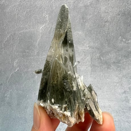 【ガネッシュヒマール産】アクチノライト&クローライトイン天然ヒマラヤ水晶/Ganesh Himal Actinorite&Chloritet in Himalayan Quartz