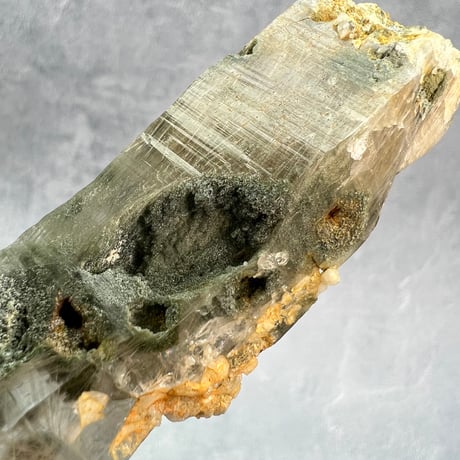 【ガネッシュヒマール産】クローライト&アクチノライトイン天然ヒマラヤ水晶/Ganesh Himal Chlorite&Actinorite in Himalayan Quartz