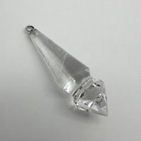 【ガネッシュヒマール産】天然ヒマラヤ水晶"手磨き加工"ペンデュラム(カット)/Ganesh Himal Himalayan Quartz Pendulum(Cut)