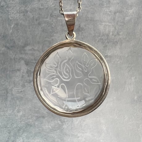 【ガネッシュヒマール産】天然ヒマラヤ水晶"ツリーオブライフ"S/Vペンダントトップ①/Ganesh Himal "Tree of Life"Pendant Top