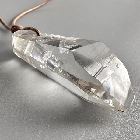 【ガネッシュヒマール産】リモナイトイン天然ヒマラヤ水晶ペンダント/GaneshHimal Limonite in Natural Pendant