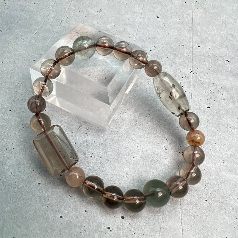 p*r様 ガウリシャンカール　ブレスレット　煙水晶 ガウリシャンカール産ヒマラヤ煙水晶10mm玉ブレスレット（内寸約