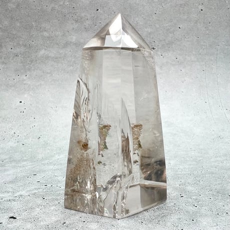 【ガネッシュヒマール産】レインボー入り天然ヒマラヤ水晶ポリッシュポイント/Ganesh Himal Rainbow In Himalayan Quartz Polish Point