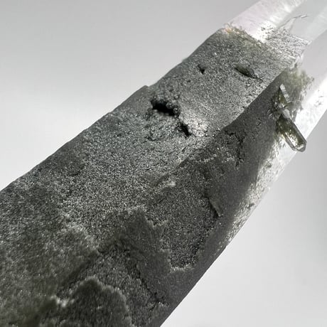 【ガネッシュヒマール産】クローライトイン天然ヒマラヤ水晶ナチュラルポイント⑦ Ganesh Himal Chlorite in Himalayan Quartz Natural Point