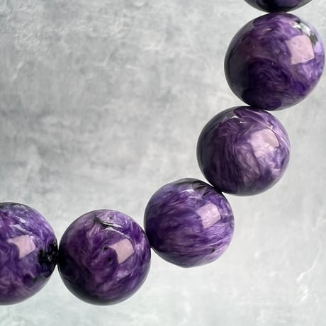 チャロアイトブレスレット14mm内径17cm/Charoite Bracelet