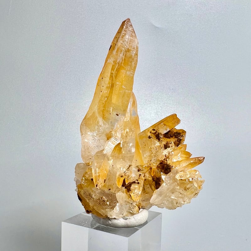 ガネッシュヒマール産リモナイトインヒマラヤ水晶/Ganesh Himal