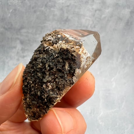 ハイクオリティ【ガネッシュヒマール産】リモナイトイン天然ヒマラヤ水晶/Ganesh Himal Limonite in Himalayan Quartz