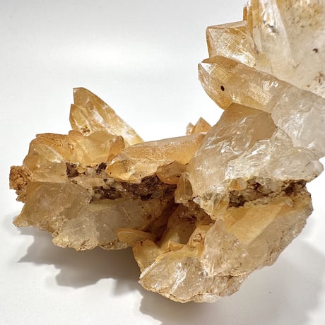 【ガネッシュヒマール産】リモナイトイン天然ヒマラヤ水晶 クラスター⑩/Ganesh Himal Limonite in Himalayan Quartz Cluster